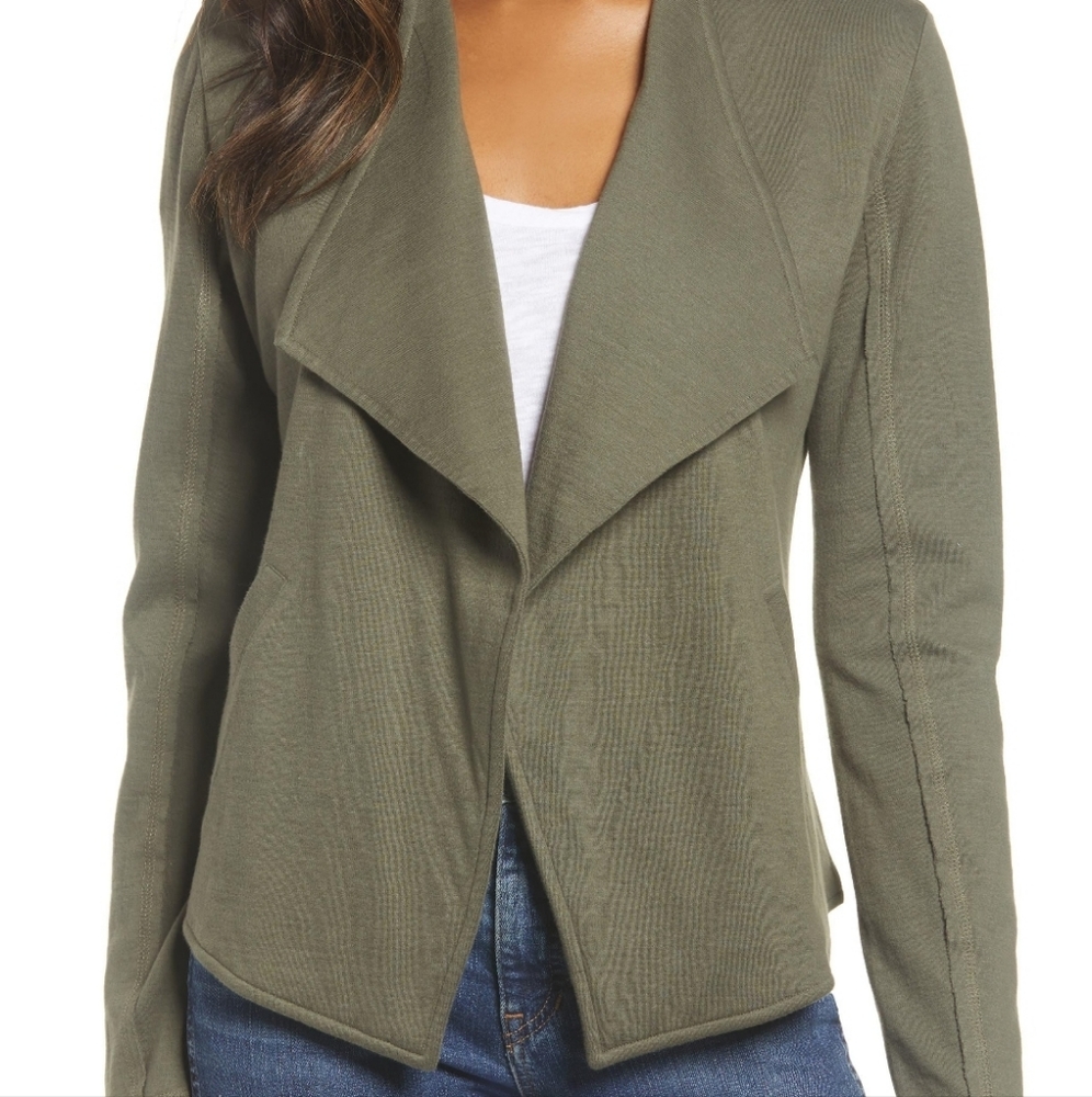 Caslon XL Drape Collar Knit Blazer